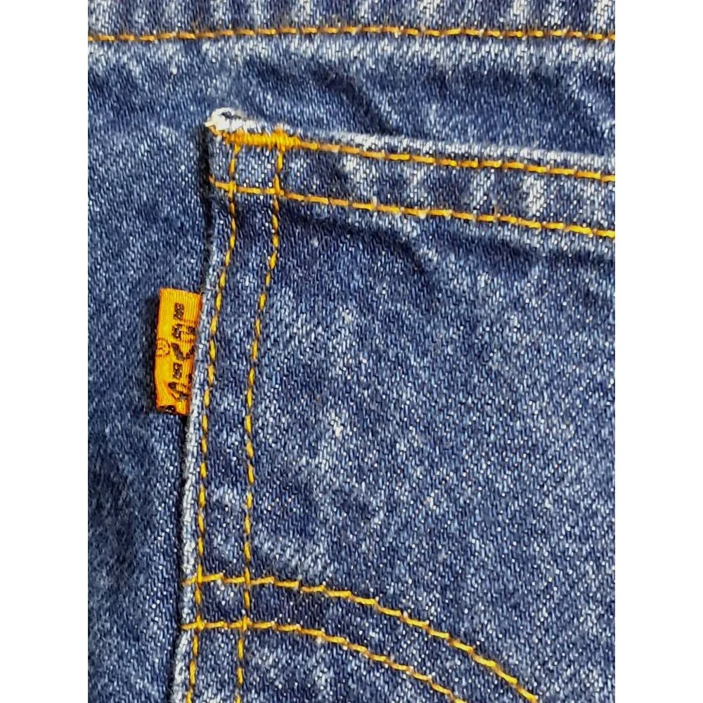 Levis 505 Jeans Mens Tagged 34‎ x 30 Orange Tab Regular Fit Straight Leg Jeans